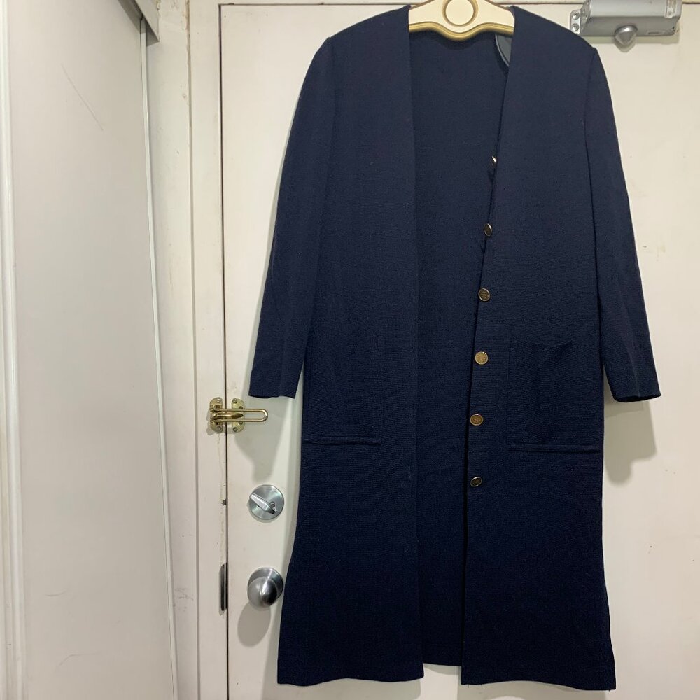 DEVERNOIS LIGHTWEIGHT WOOL BLEND COAT SIZE L